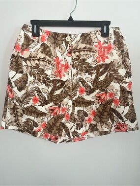Women's Studio Works Tropical Floral Pattern Shorts